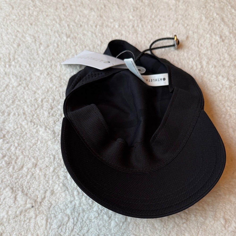 Athleta Black Adjustable Performance Cap NWT - image 2